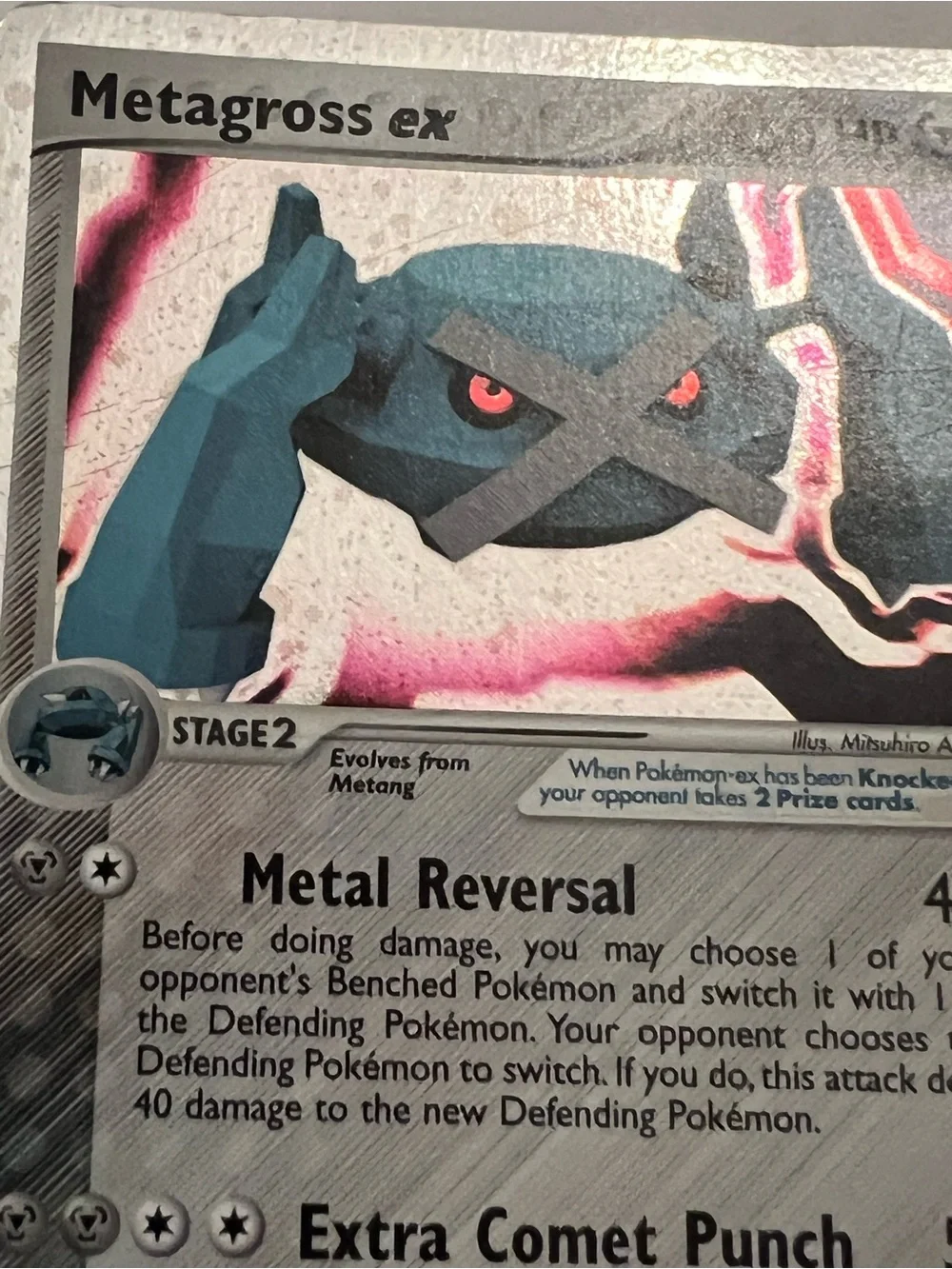 2004 Ultra Rare Metagross Ex Holo 95/101 Hidden Legends Pokémon Card